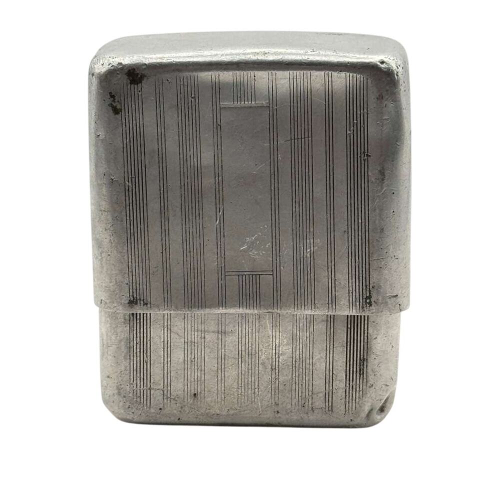 Vintage Park Industries Cigarette Case Silver Tone Fluted Metal Murfreesboro TN